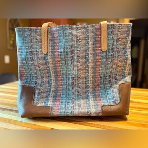 Catchfly Striped Multicolor Tote Bag